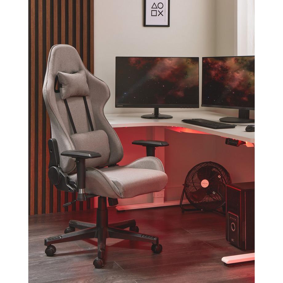 Beliani Siège de gaming en Tissu Moderne WARRIOR  