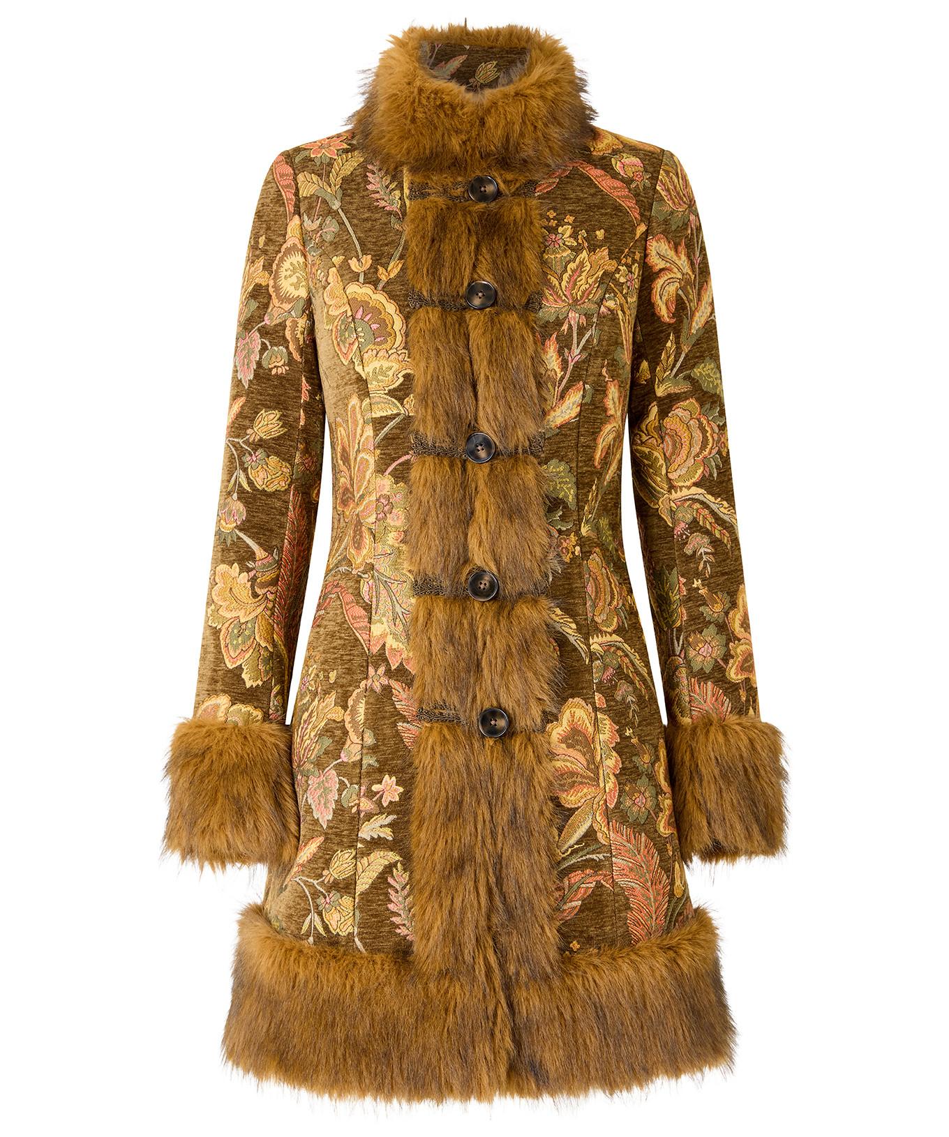 Joe Browns Cappotto Jacquard Stampa Floreale  