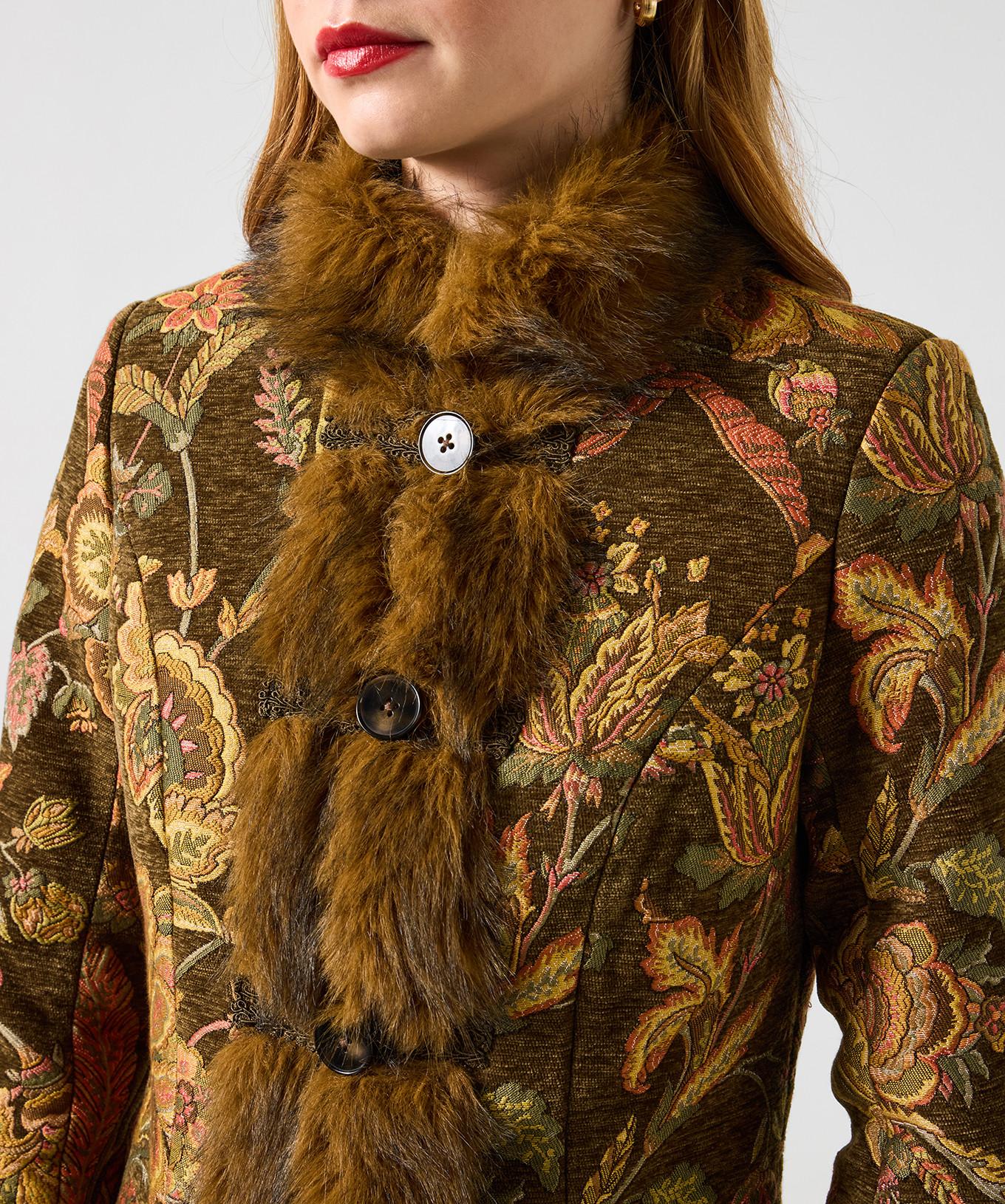 Joe Browns Cappotto Jacquard Stampa Floreale  