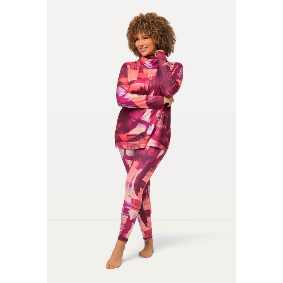 Ulla Popken Leggings funzionali da sci super elasticizzati riciclati  