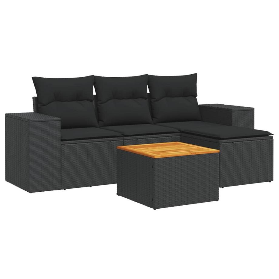 set divano da giardino Polirattan