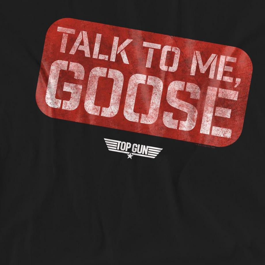 Top Gun Talk To Me Goose T-Shirt Stampata  