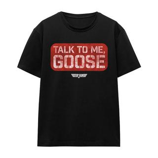Top Gun Talk To Me Goose T-Shirt Stampata  