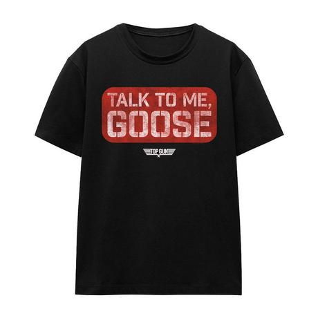 Top Gun Talk To Me Goose T-Shirt Stampata  