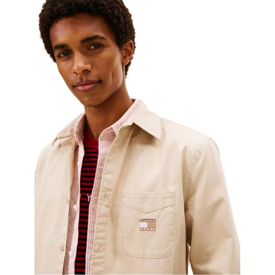 TOMMY JEANS  Giacca Camicia Lavato Twill Manica Lunga 