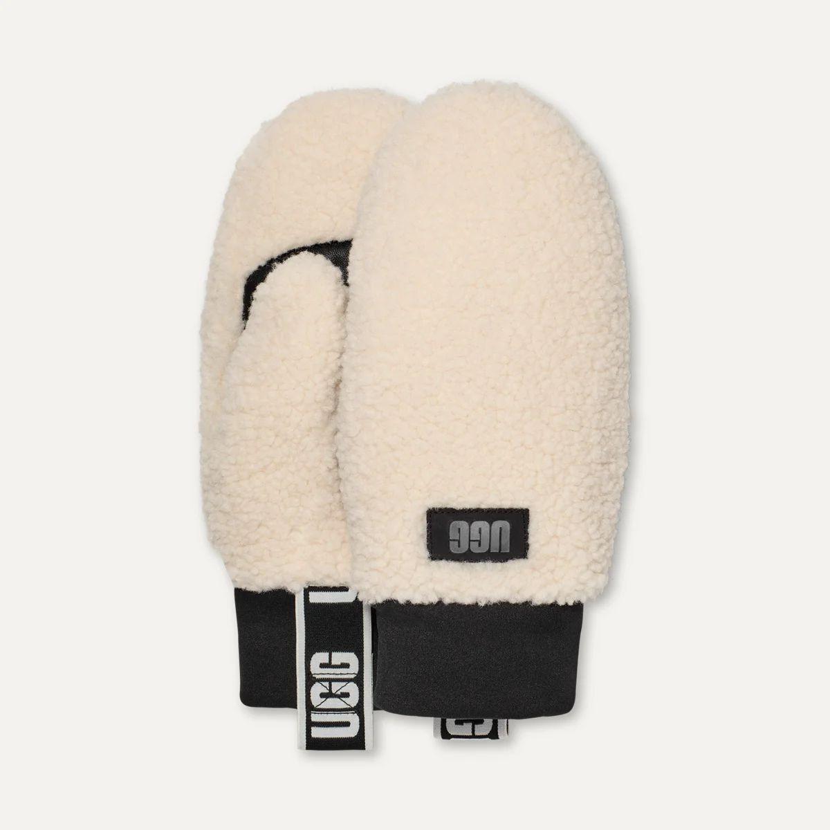 UGG Fluff Mitten mit Logo Tape  