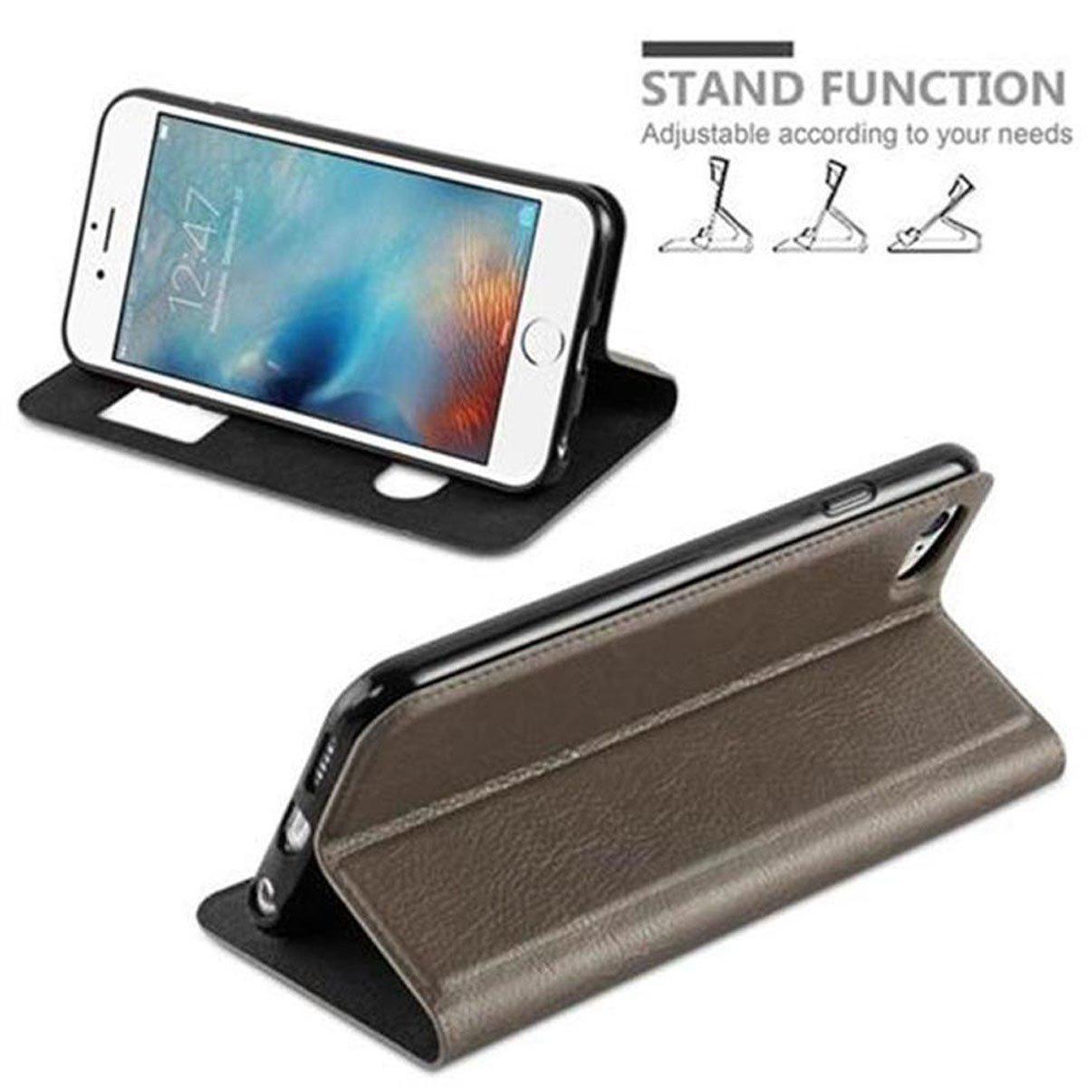 Cadorabo  Housse compatible avec Apple iPhone 6 / 6S - Coque de protection avec fermeture magnétique, fonction de support et 2 fenêtres de visualisation 