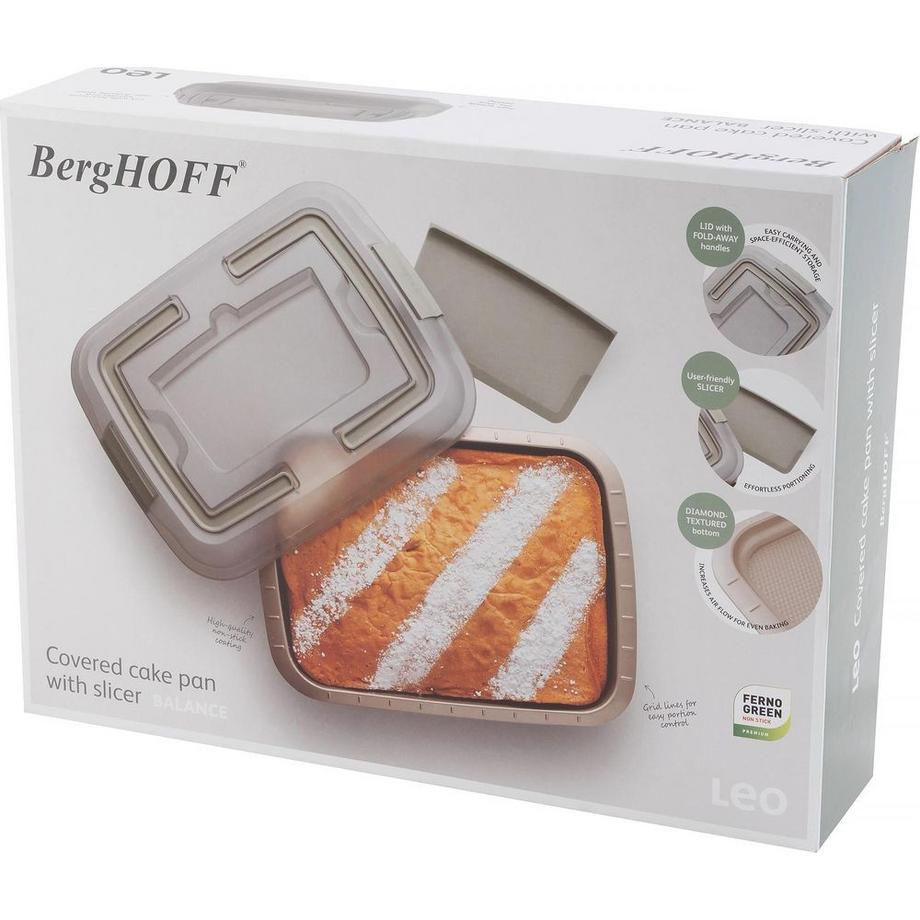 Berghoff Cake-Backform Leo Balance mit Deckel und Spatel  