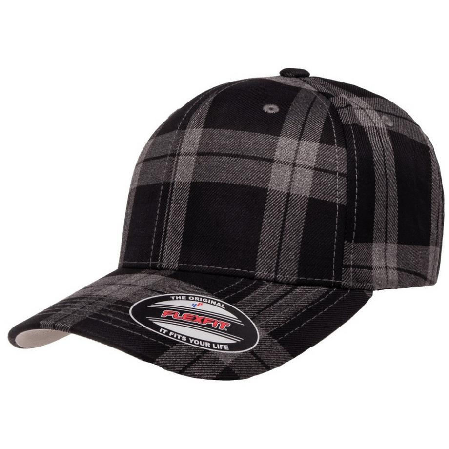 FLEXFIT Tartanmuster Baseballkappe  