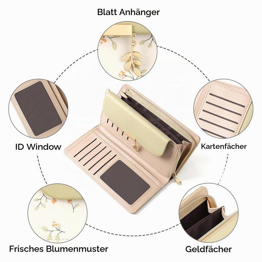 Only-bags.store Grand Portefeuille de Protection RFID En Cuir  