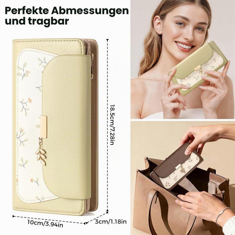 Only-bags.store Grand Portefeuille de Protection RFID En Cuir  