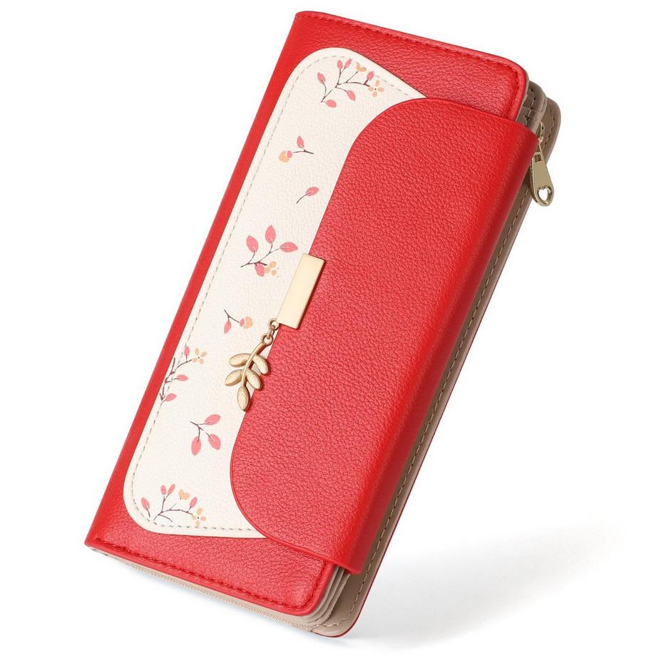 Grand Portefeuille de Protection RFID En Cuir