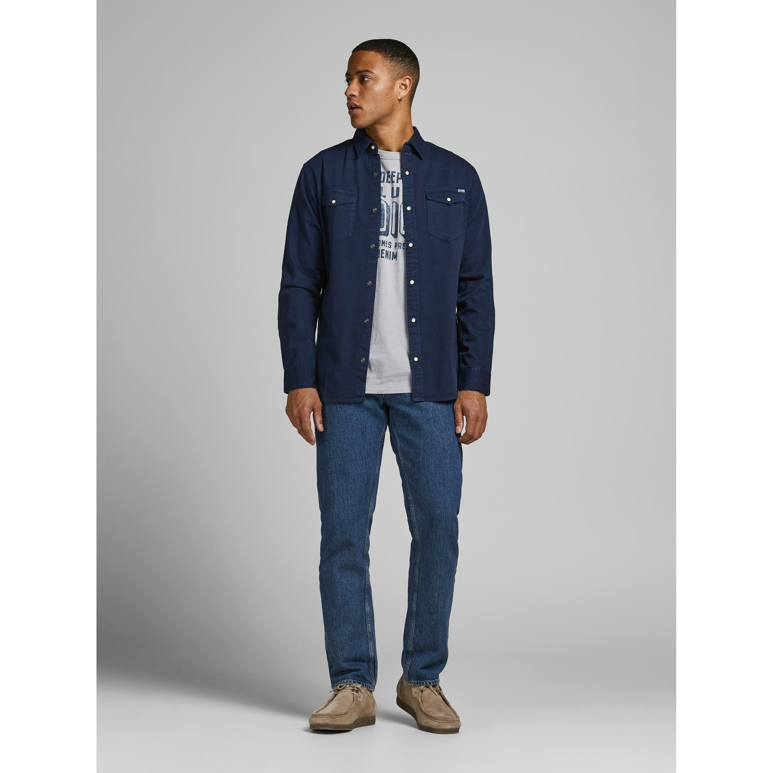 JACK & JONES Sheridan Langarm Denim Hemd  