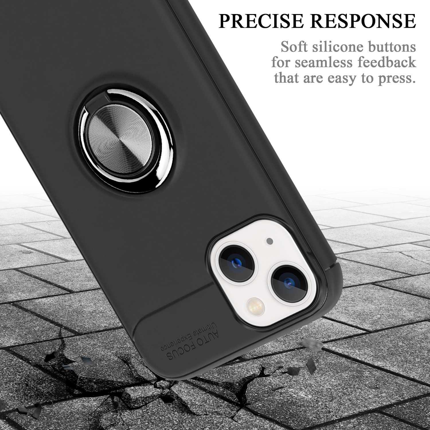 Cadorabo  Housse compatible avec Apple iPhone 14 PLUS - Coque de protection avec anneau de focalisation en silicone TPU 