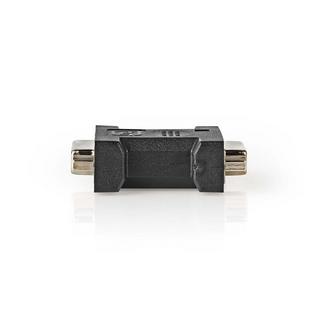 Nedis  DVI-Adapter | DVI-I 24+5-Pin Buchse | DVI-I 24+5-Pin Buchse | Vernickelt | Gerade | PVC | Schwarz | Plastikbeutel 