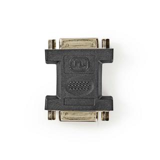 Nedis  DVI-Adapter | DVI-I 24+5-Pin Buchse | DVI-I 24+5-Pin Buchse | Vernickelt | Gerade | PVC | Schwarz | Plastikbeutel 