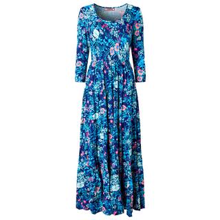 Joe Browns Geknittertes Baumwoll Maxikleid Buntes Blumenmuster  