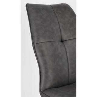 mutoni Chaise de salle à manger Kepler anthracite  