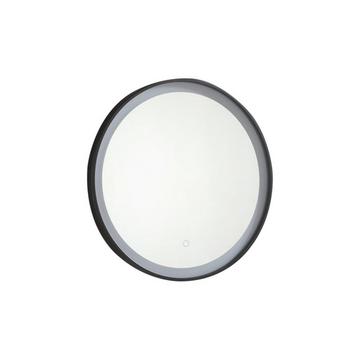 Specchio per bagno luminoso tondo a LED Nero LxP3xHNUMEA