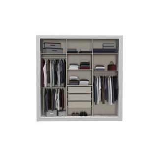 Vente-unique Armoire avec miroir ROXANE 3 portes coulissantes 2  