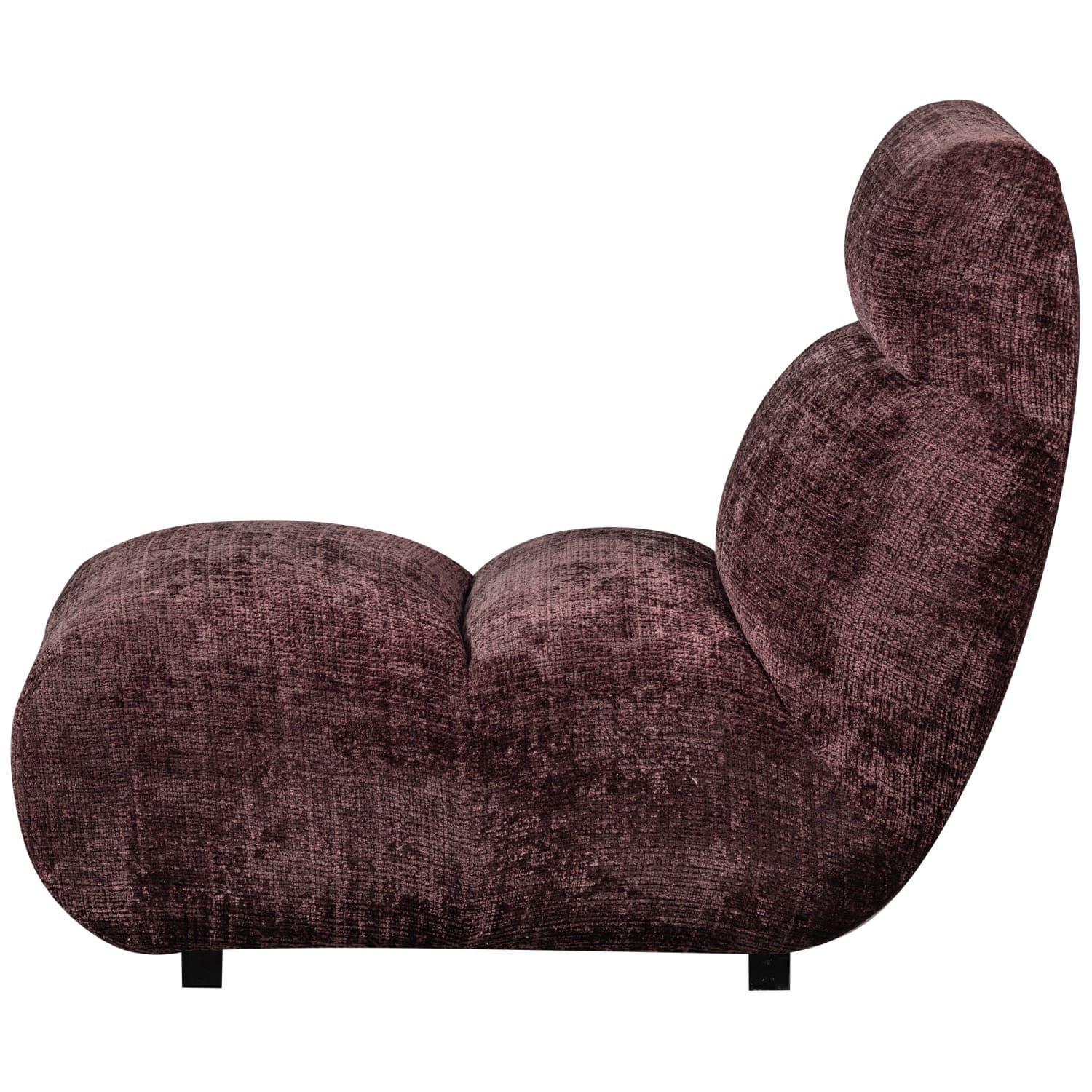 mutoni Observez le fauteuil aubergine  