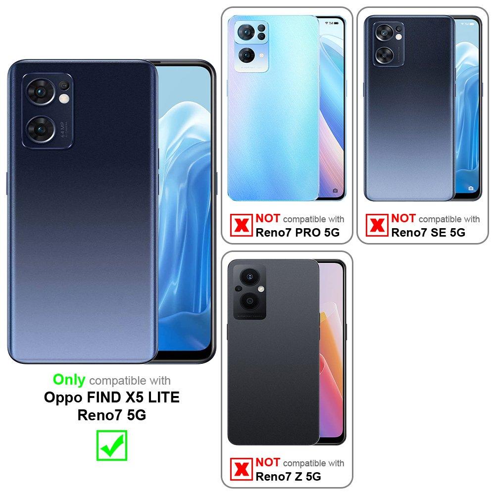 Cadorabo  Housse compatible avec Oppo FIND X5 LITE / Reno7 5G - Coque de protection en silicone TPU flexible 