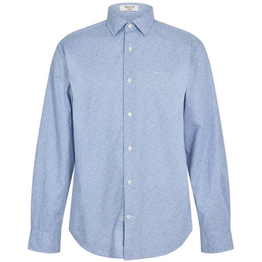 Camicia Regolare Stampa Su Intera Superficie Popeline