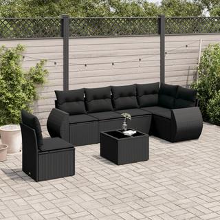 VidaXL Ensemble de canapés de jardin rotin synthétique  