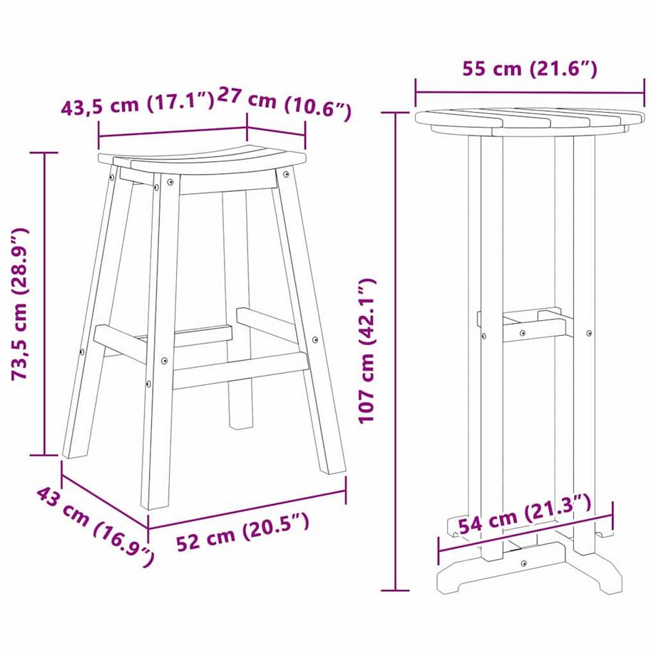 VidaXL Ensemble de jardin polyéthylène  