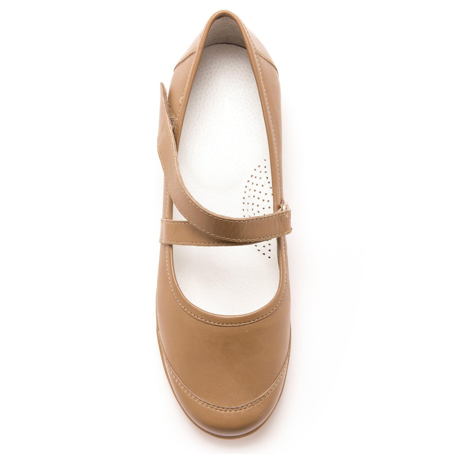 Pédiconfort  ballerines cuir scratch 