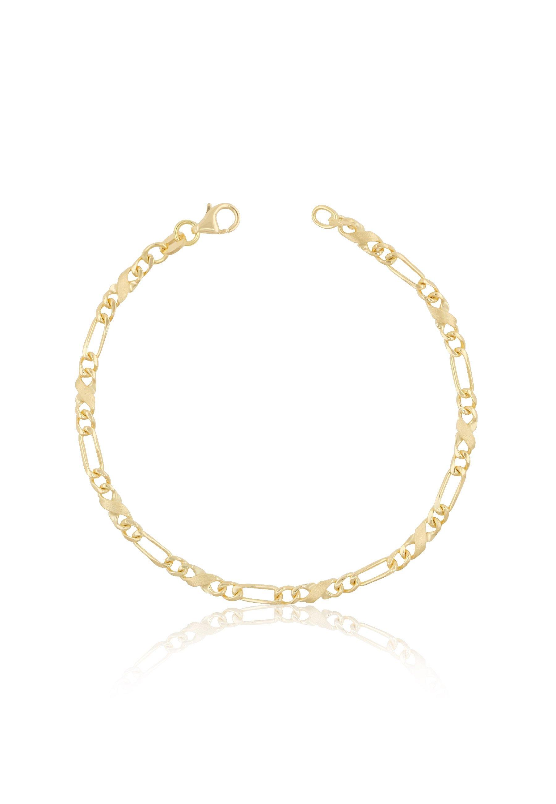 MUAU Schmuck  Bracelet Carrera/Figaro Gelbgold 750, 22cm, 3.5mm 