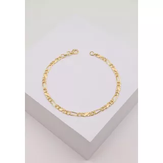 MUAU Schmuck  Bracelet Carrera/figaro en or jaune 750, 22cm, 3,5mm 