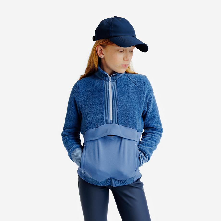 FOUGANZA  Reit-Sweatshirt 1/2-Zip Kinder 