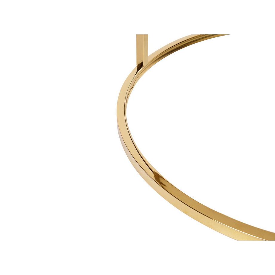 Beliani Couchtisch aus Edelstahl Modern CORAL  