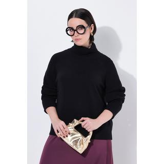 Ulla Popken Maglione Collo Alto Maniche Lunghe Raglan  