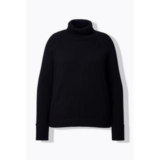 Ulla Popken Maglione Collo Alto Maniche Lunghe Raglan  