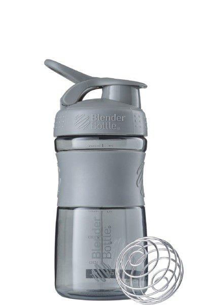 Blender Bottle  20oz / 590ml BlenderBottle SportMixer Flip, Pebble Grey 