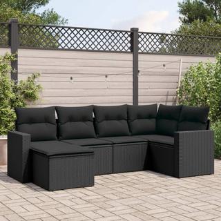 VidaXL set divano da giardino Polirattan  