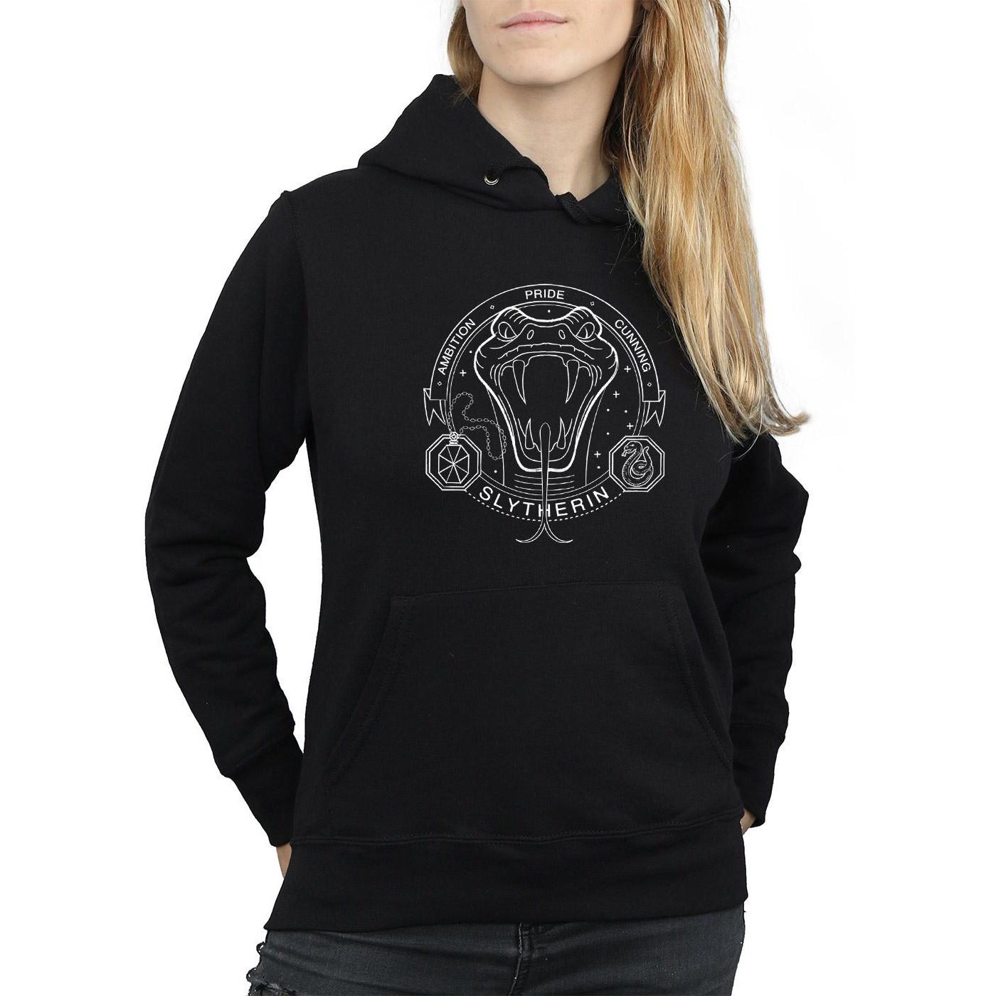 HARRY-POTTER  Sweat à capuche SLYTHERIN SEAL 