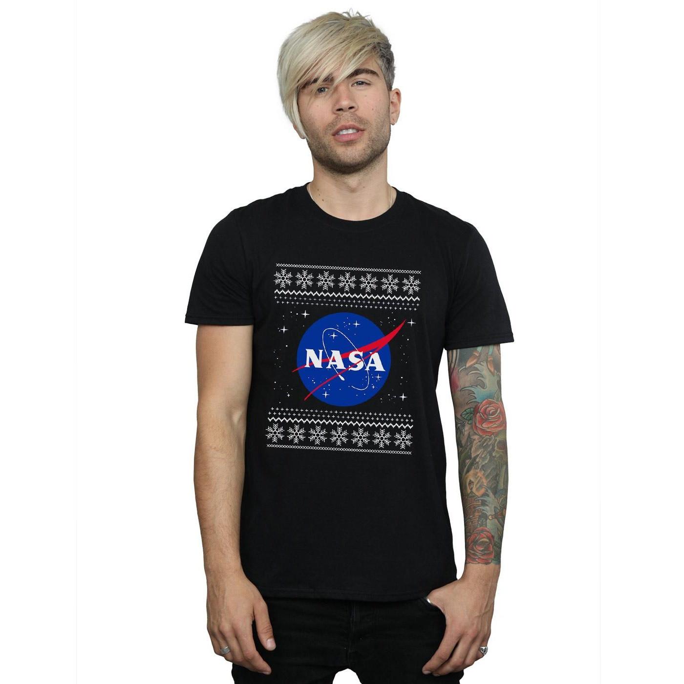 Nasa Christmas Jumper Style T-Shirt  