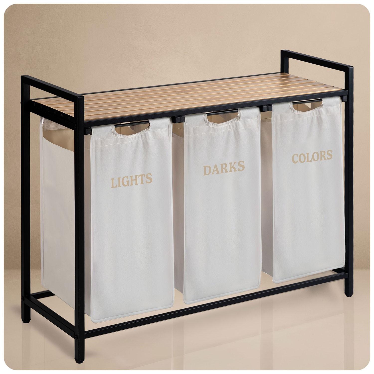 B2X Wäschekorb, 3 Fächer  