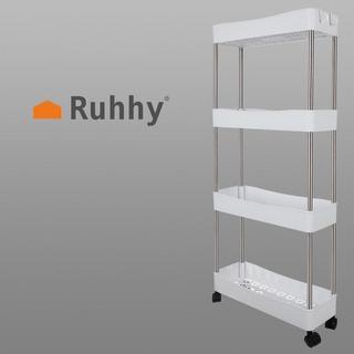 Ruhhy Etagère de salle de bain sur roulettes Ruhhy 24291  