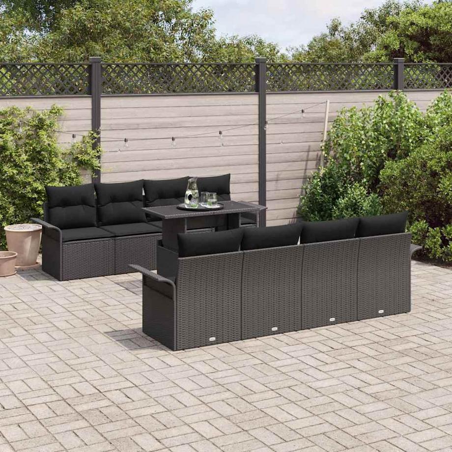 VidaXL Set Divano da Giardino Polyrattan  