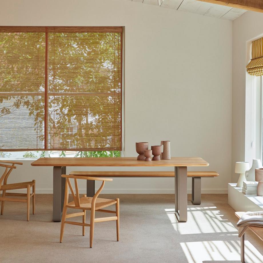 Tikamoon Tavolo in teak massello e alluminio 6-8 persone Harper  