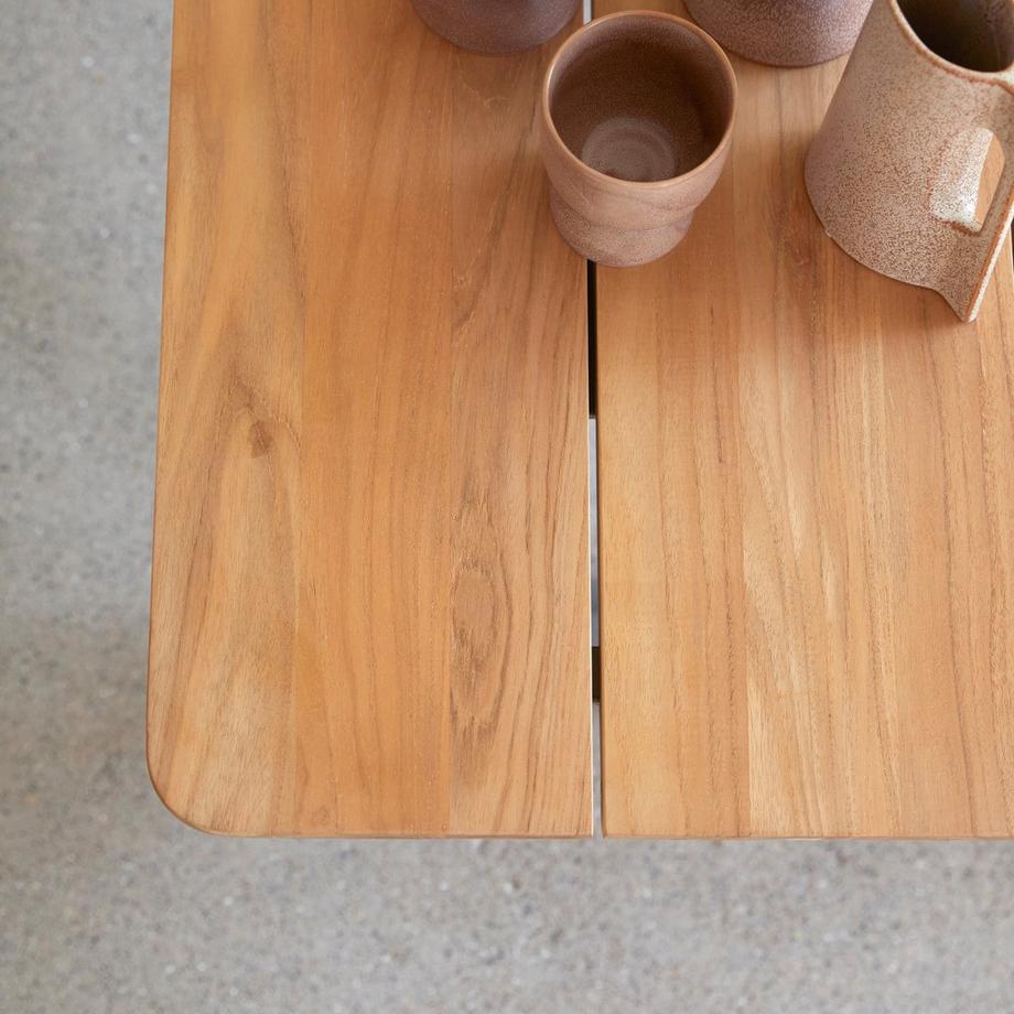 Tikamoon Tavolo in teak massello e alluminio 6-8 persone Harper  