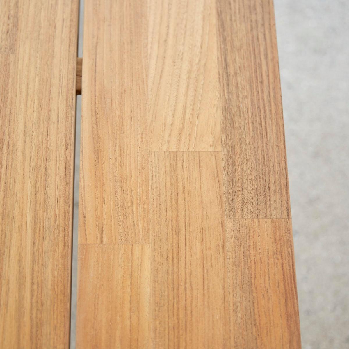 Tikamoon Tisch aus massivem Teakholz und Aluminium 6/8 Pers. Harper  