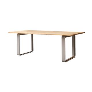 Tikamoon Table en teck massif et aluminium 6-8 pers. Harper  