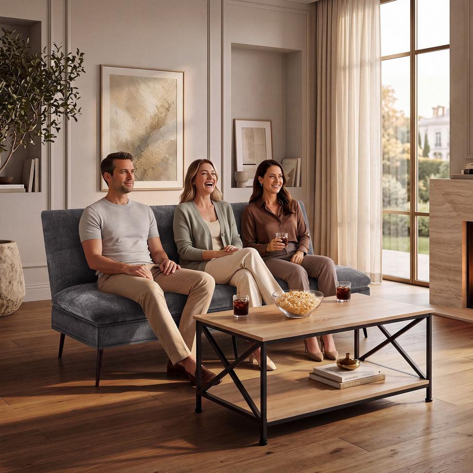 Tectake Canapé-lit Tokio 3 en 1 : utilisable comme canapé, chaise longue ou lit d'appoint  