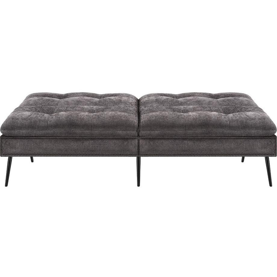 Tectake Canapé-lit Tokio 3 en 1 : utilisable comme canapé, chaise longue ou lit d'appoint  