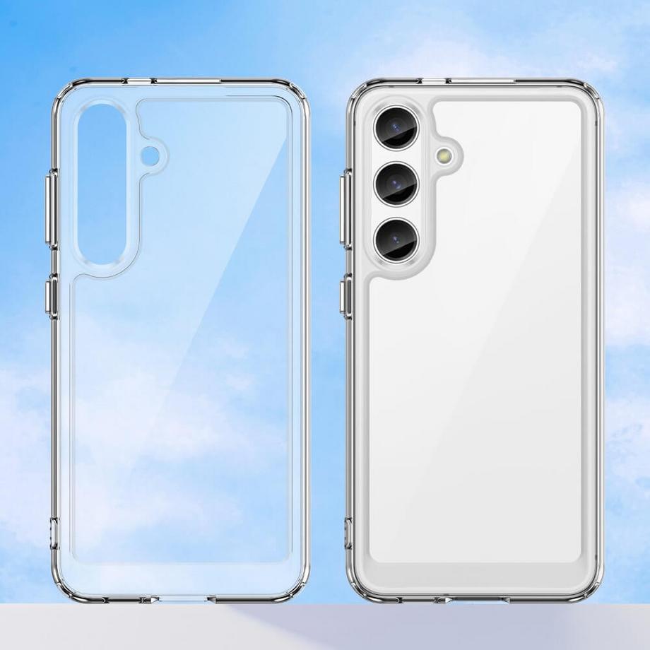 Cover-Discount  Galaxy S25+ Plus - Custodia protettiva in acrilico con bordo rialzato 